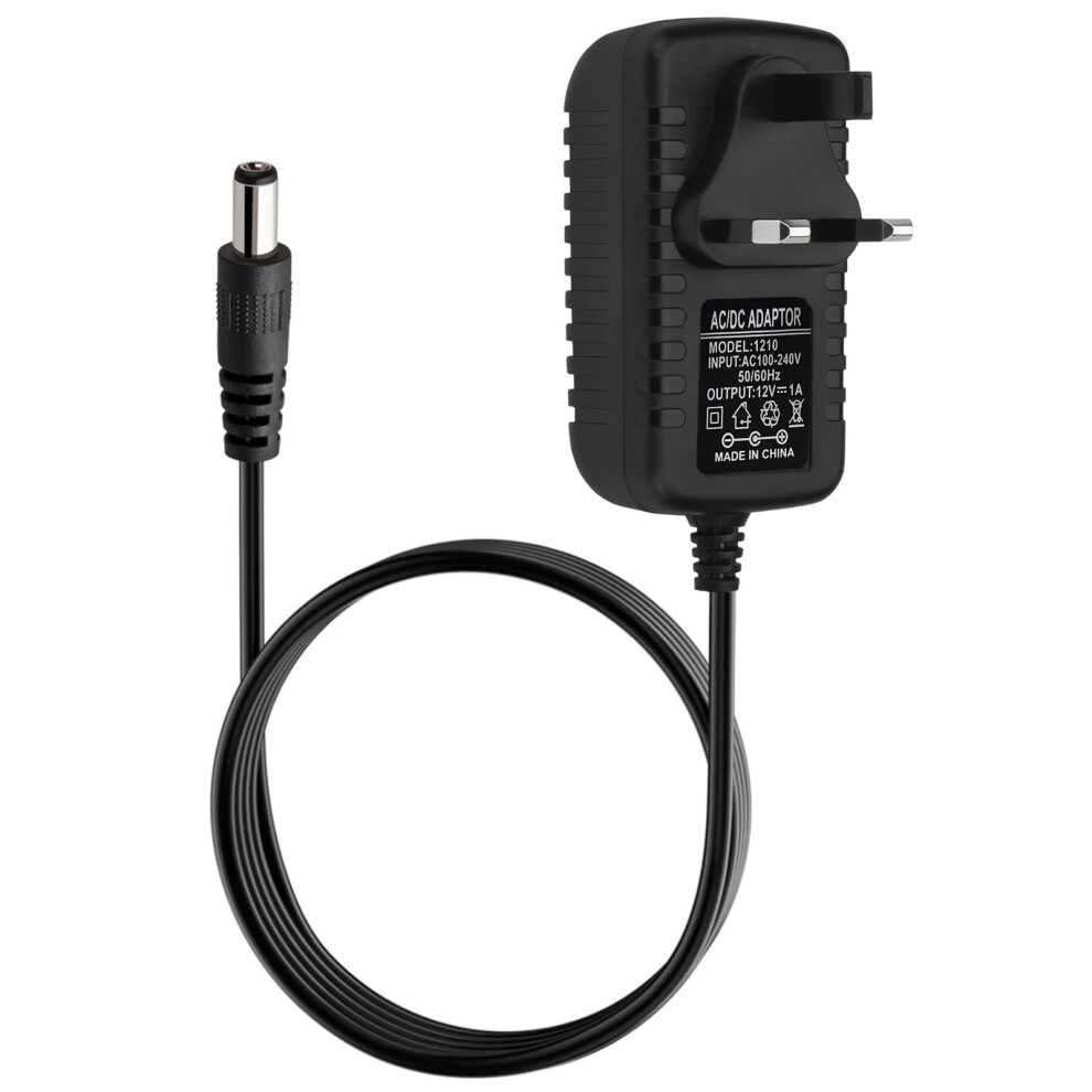 12V 1A Power Supply Adapter Uk Plug Ac 100Â240V 50/60Hz To Dc 12V 1A 12W Converter Universal Ac/Dc Adapter With 5.52.1Mm For Cctv Cameras Routers Le 94309997