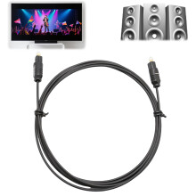 1.5m Optical Audio Cable,Durable Digital Audio Optical Cable,Optical Cable for Soundbar to TV,Optical C/able for Home Theater or Game Console,Effecti