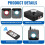 Bluetooth 6.0 Receiver for HiFi, Bluetooth TV Adapter with Volume Control with LED Display Double Connection Receiver 3.5mm Aux for PC/Mac/Tablet/Sma 6