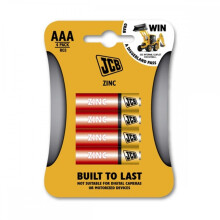 S5327 JCB AAA Zinc Batteries - Pack of 4