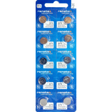 Renata 371 SR920SW Watch Cell Battery Swiss Made 1.55V - Pack of 10
