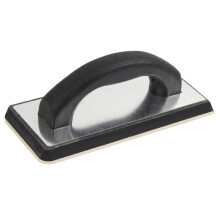 Concrete Hand Trowel with Nonstick Rubber Base, Ergonomic Grip for Plastering and Drywall Finishing