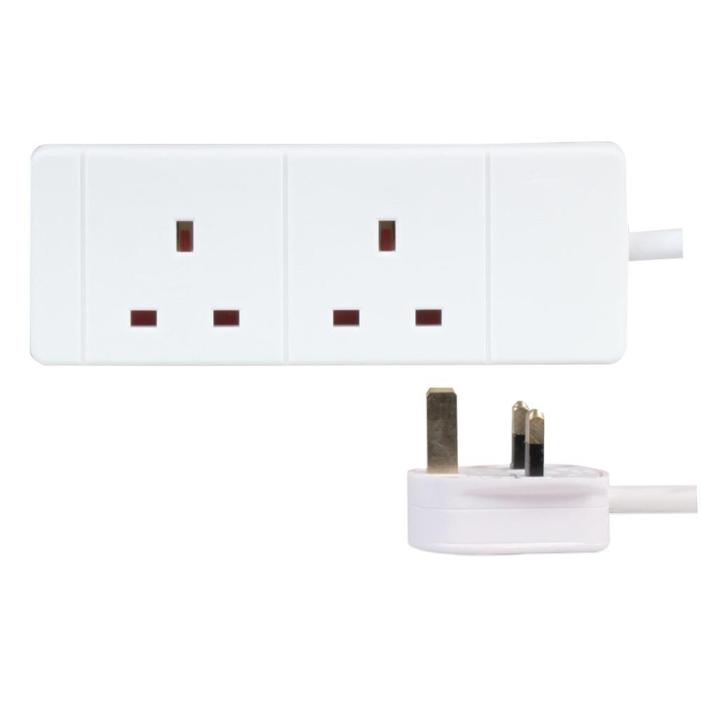 Pro Elec - Extension Lead, 2 Socket, 15 Metres (White) 32299700