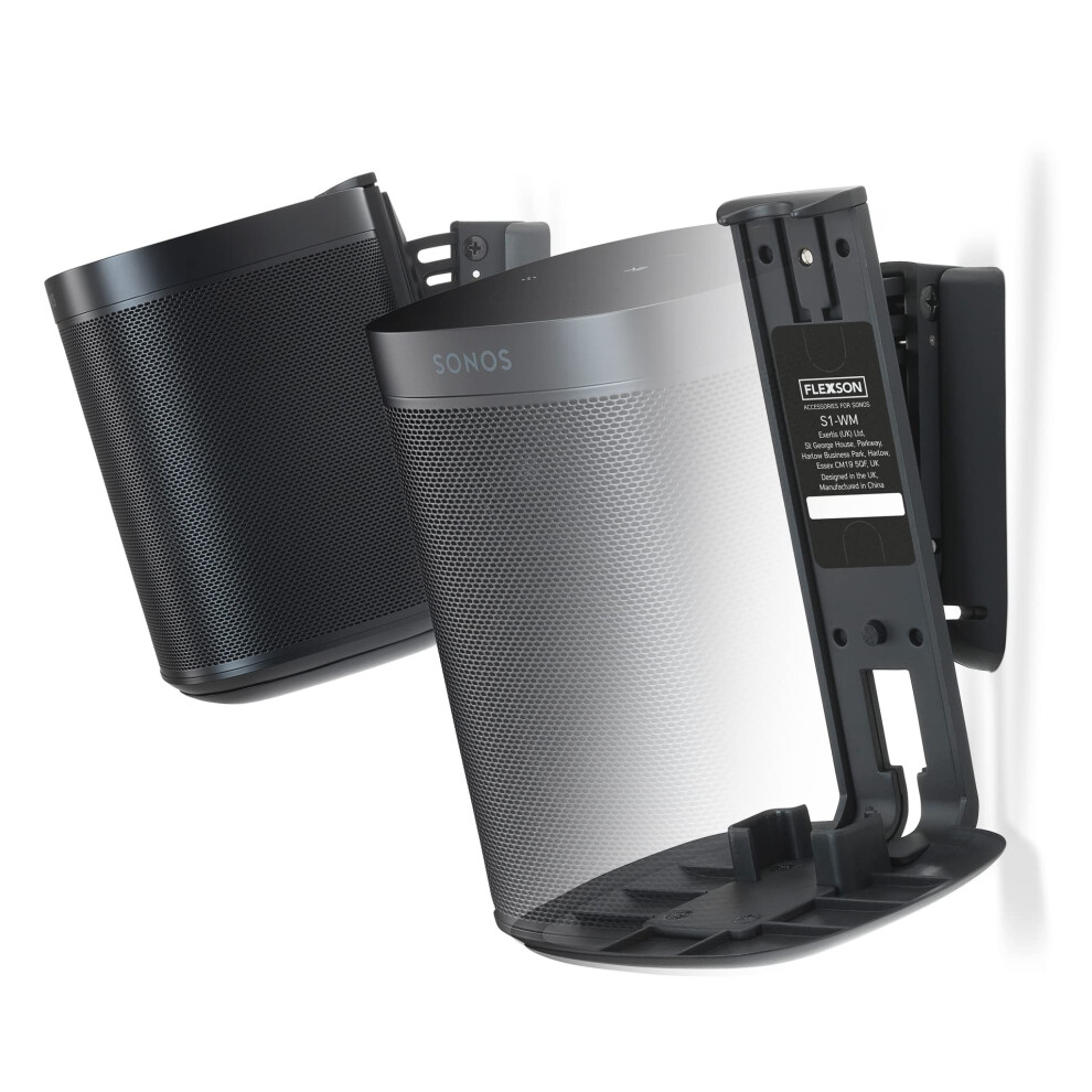 Flexson Wall Mounts For Sonos One, One Sl And Play:1 - (Pair) Black 35865674