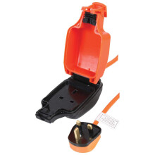 Pro Elec PEL01007 mains Extension Lead with Outdoor 1-Gang Socket, IP54