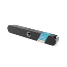MAJORITY Atlas | Portable Bluetooth Soundbar for PC | 20 Watt Computer Soundbar for Laptop, TV & Projector | 8 Hour Rechargeable Battery Playback | U