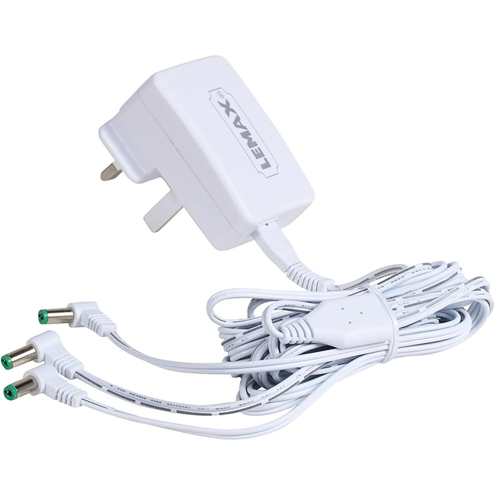 Lemax 94565-Uk Power Adaptor 4.5V 550Ma 3-Output (White) (Uk Plug) White 56946727
