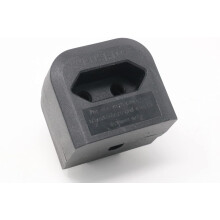 INSPIRETECH Euro to UK Converter. 2 Pin European Power Supply to 3 Pin UK Plug European to UK Adapter (Black)