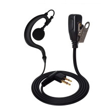 UAYESOK Radio Earpiece G Shape Walkie Talkie Headset with PTT Mic Microphone for Motorola Radio 2 Pin CP040 CP200 DP1400 GP300 XT180 XT420 XT460 Hyte