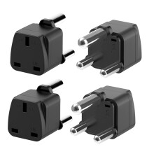 LUKELI 4 Pack UK to South Africa Plug Adapter South Africa Power Adapter 3-Pin UK Travel Adapter for South Africa Namibia Swaziland Lesotho Bhutan Bo