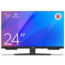 Cello 24 inch LED TV C2424SH with Freeview & Satellite, Easy Setup Mains Powered, Non-Smart, USB Record from Live TV, Frameless Style, Pitch Perfect