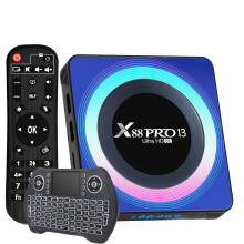 Android TV Box,2025 Smart TV Box Android 13.0 with 4GB RAM 32GB ROM Quad-Core 64bit CPU Support 4K 8K HD 3D Video WiFi6 5GHz/2.4GHz Dual WiFi Android