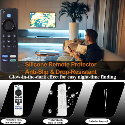 Fire Stick Replacement Remote Control,Fire Stick 3rd Gen Voice Remote Compatible for Amazon Fire Stick, Fire Stick 4K/ Max/Lite/Firestick Controller 1