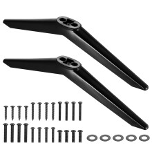 YiLUXmyyxgs 2 Pcs TV Stand Legs, Table Top TV Stand Base Replacement Bracket Feet for Most 28-65 inch LCD/LED/OLED Flat & Curved TVs, Black Televisio
