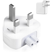 AC Power Adaptor UK Charger Plug Replacement 3 Pins Standard Head Wall Plug for MacBook Pro/Air iPhone 16 15 14 pro maxiPad Pro Air Mini iPod