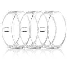 3 Pack Cover Compatible with Oura Ring Gen 4/Gen 3 Horizon/Heritage/Ultrahuman Ring, Surport Charging with Cover on, Anti-Scratch TPU Protector for W