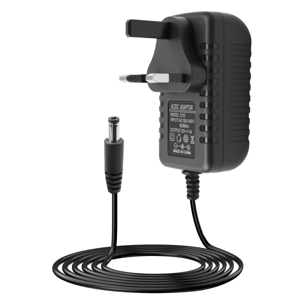 Photos - Cable (video, audio, USB) 12V 1A DC Power Supply Adapter 1.8M AC/DC Adapter Cord Power Plug DC 5.5x2.1mm Universal Power Adapter Compatible with LED S