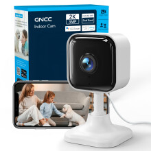GNCC 2K Indoor Security Camera, Cameras House Security, CCTV WiFi Camera for Home Security with 2.4G/5G, Motion/Sound Detection, Night Vision, SD/Clo