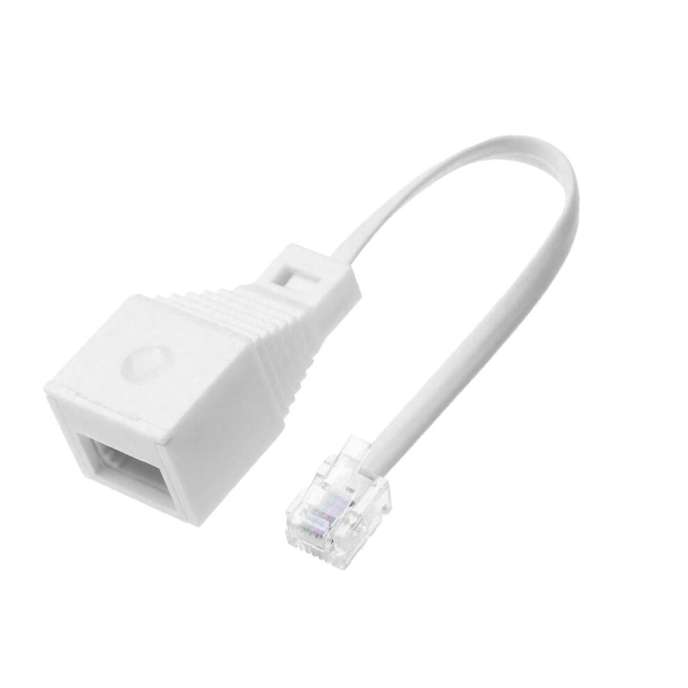 Rohmerique 1 Pcs Rj11 To Bt Socket Adapter, 4-Wire Female Voice Converter For Phone, Modem, Router & Printer, 10Cm Durable Cable, Plug & Play Stable 31786744
