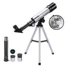 Telescope for Kids, Uverbon Astronomical Telescope 360/50mm 90X HD Outdoor Monocular Space Telescopes with Adjustable Tripod, Portable Refractor Spot
