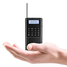 Raddy RD23 Portable DAB/DAB+ Digital Radio with Bluetooth, 110 Preset Stations, FM Radio, USB-C Rechargeable, Pocket Radio with Clear Display for Hom