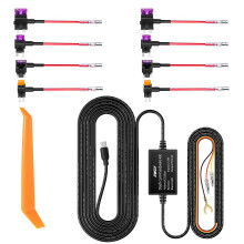 Dash Cam Hard Wire Kit for IIWEY EY02/D2 PRO/ EY05/ EY05A/ J01 Model, 4 Meter Dashboard Camera Car Charger Cable Kit 12V- 24V to 5V, Power Adapter wi