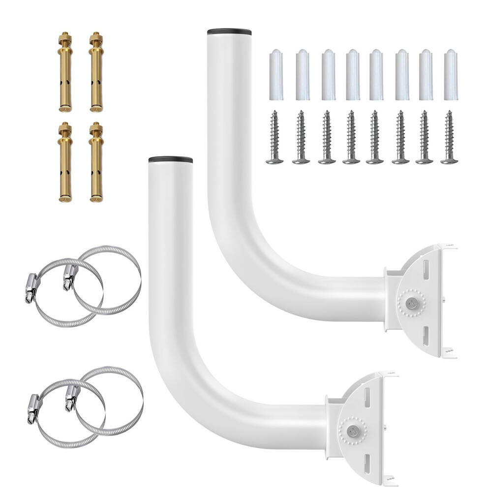 Wireless Bridge Mount Universal Outdoor Pole Mount Bracket / Wall Mount J Pole Mount For Outdoor Point-To-Point Ap Access Point For Antenna/ Security 15442635