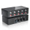 4-Way RCA L/R & 3.5mm Stereo Audio Switcher Bi-Directional Switch Selector 1