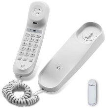 Corded House Phones Landline, Wall Mountable Landline Telephone Last Number Redial,Pause,Flash,Dial Pad on Base unit Desk Home Phone landline Pho