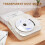 Portable CD Player with Transparent Lid, Speakers, Bluetooth, USB Port 4