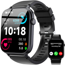OUKITEL Smart Watch for Men Women, 1.91" HD Screen Smartwatch Answer/Make Calls, Fitness Watch with Heart Rate/Sleep/SpO2 Monitor, IP68 Waterproof, 1