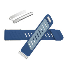 Silicone Wristband Compatible with One and Peak MG – Waterproof, Sweatproof, Sprotflex Band for WHOOP 5.0 Sportflex Health & Fitness Wearable (Blue,