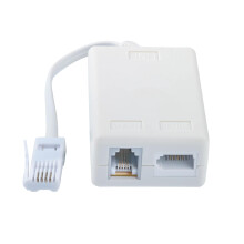 AETPI ADSL Filter Microfilter for Broadband Phone BT Plug to RJ11 Connector Phone Socket Adapter Male to Female for Telephone Landline Modem Fax BT S