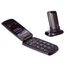 TTfone Star Big Button Simple Easy to Use Clamshell Flip SIM-Free Mobile Phone - Grey,TT300G