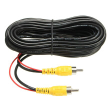 Multibao 10M RCA Car Video Cable with Detection Wire for Car Rear View Camera and monitor camera, CCTV LED connection with Detection Wire