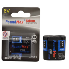 CRP2 6V PoundMax Lithium Power Photo Battery CR-P2 223 CR223 DL223