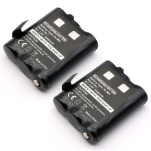 SHAWOROCE 2X High Capacity 3.6V 1650mAh Battery Pack PMNN4477AR KEBT-1300 Compatible with Motorola Talkabout Radio TLKR T62 T82 Extreme T92 H2O T62 T