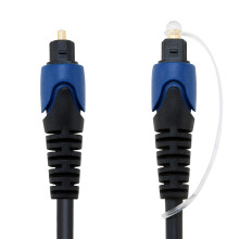 Pipestation Optical Cable for Soundbar to TV 1m - Toslink Cable Digital Optical Audio Cable for Excellent Sound Quality - Universal Fibre Optic Digit