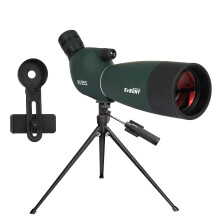 Svbony SV28PLUS Upgraded Spotting Scope for Target Shooting, 25-75x70mm BAK4 A5 Wine Red FMC Coating Lens, Spotting Scopes with Phone Adapter Tripod