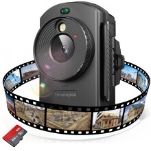 Time Lapse Camera for Outdoor Contruction - Timelapse Camera with Infrared Positioning & LED Light, 180 Days Shooting, 1080P AVI Videos & Photos for