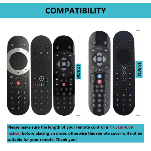 Remote Cover for Sky Q+ Controller Shockproof Protective Case Compatible Touch and Non-Touch Skin-Friendly with Hand Loop 1