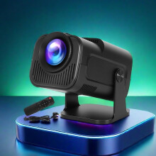 [Built-in Netflix & Youtube] Mini Video Projector for home & Office Xbox PS5 Switch Phone Business presentation Supports 4K 1080p WiFi 6 Android 11 B