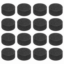 sourcing map 16 Pcs Single Sided Speaker Isolation Feet Pads, 10mmx5mm Non Slip Foam Shock Absorption Base Pad Amplifier Stand Feet Mat for Speaker H