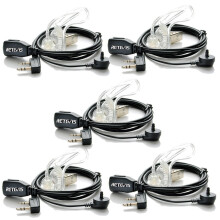 Retevis Radio Earpiece 2 Pin Covert Acoustic Tube Radio Headset Compatible with Walkie Talkie RT24 RT27 RT668 RT622 RT5R eSynic Baofeng UV-5R BF-888S