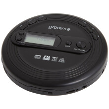 groov e RETRO Radio CD Player - Personal FM Radio with CD-R, CD-RW, & MP3 Music Playback - Anti-Skip Protection, Programmable Tracks - Earphones Incl