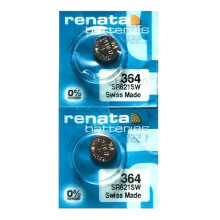 Renata 364 SR621SW Silver Oxide Watch Battery 1.55V (2 Pack)