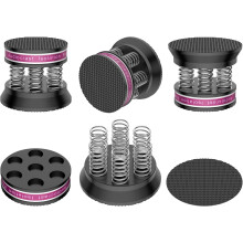 Tertullus 4 Pcs Spring Speaker Isolation Feet Turntable Feet For Hifi Devices Amplifier Turntable Dac Recorder Cd (Black)