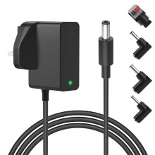 Newding 12V 2A Power Adapter Compatible with LED Strip Lights, CCTV Camera, Router, Universal 24W Mains Charger UK Plug with 4 Connectors