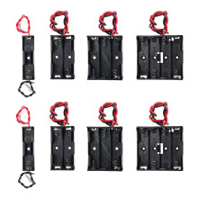AEDIKO 8pcs AA Battery Holder 2pcs Single AA Battery Holder 2pcs 2x 1.5V 2 AA Battery Holder 2pcs 3 AA Battery Holder with Wires 2pcs 4x 1.5V 4 AA Ba
