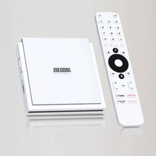 MECOOL KM2 Plus Deluxe 4K Android 11.0 Google Netflix Certified Android TV Player Box, Google Assistant voice remote, Chromecast, Prime video, Blueto